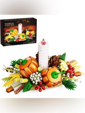 Botanical Collection Building Blocks Fall Candle Centerpiece
